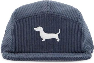 Thom Browne Hector Embroidered Corduroy Baseball Cap