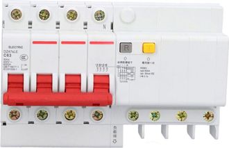 OEM Interruptor Autom&aacute;tico Miniatura 4p + N, Interruptor De Protecci&oacute;n Contra Fugas De Baja Tensi&oacute;n Ca 400v 63a Dz47sle C63