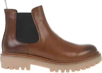 Prada Brown Leather Chelsea Boots