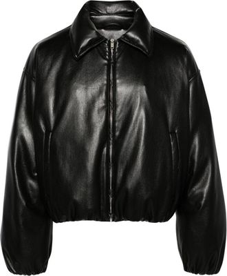 Nanushka cropped puffer jacket - men - Recycled Polyester/Polyurethane - L - Black