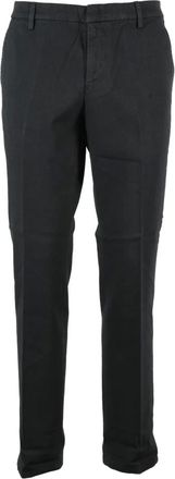 Dondup Broeken, Heren, Zwart, W32, Katoen, Spiritissimo Slim-fit Broeken