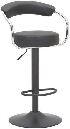 Netfurniture Lazio Matt Black Bar Stool Black