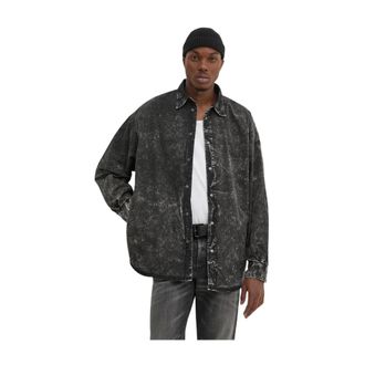 Diesel S-Veken Shirt - Heren - Spijkeroverhemden - Zwart - XL - Katoen - Overhemden