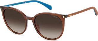 Polaroid PLD 4208/S/X Polarized 09Q/LA Womens Sunglasses Brown Size 55
