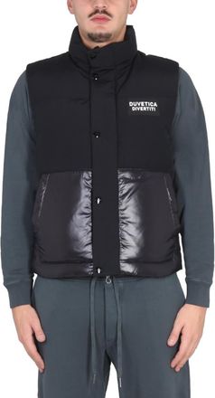 Duvetica Black Mock Collar Jackets