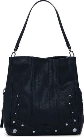 Desigual Embroidered Faux Leather Tote in Black at Nordstrom