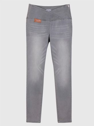 Casual Looks Bequeme Jeans CASUAL LOOKS, Damen, Gr. 195, Extrakurzgr&ouml;ssen, blau (light grau, denim), 81% Baumwolle, 17% Polyester, 2% Elasthan, unifarben, lang, Je
