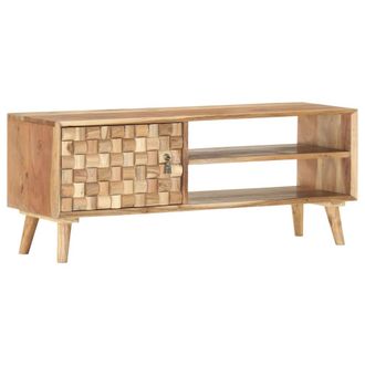 vidaXL Mobile Porta Tv 100x35x40 Cm In Legno Massello Di Acacia - Vidaxl