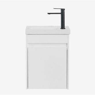 Sklum Conjunto De Mueble De Ba&ntilde;o Suspendido En Madera Con Lavabo Integrado Narek Sklum