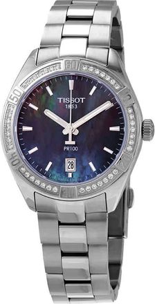 Tissot PR 100 Black Mother of Pearl Dial Ladies Watch T101.910.61.121.00