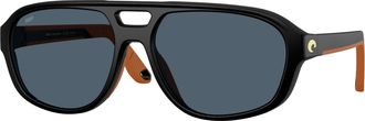 Costa Costa del Mar Unisex 55 mm Matte Black Sunglasses