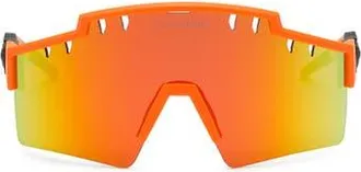 Plein Sport Plein Sport Tiger Frame Men in Orangefluo at Nordstrom, Size +0.00