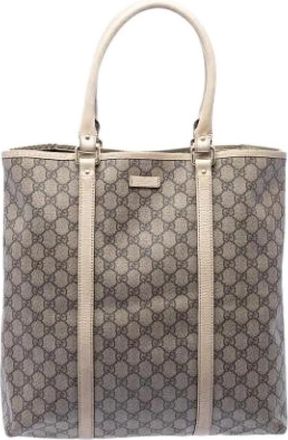 Gucci Pre-owned Vintage Tote Bag - Dames - Vintage Shopper - Bruin - ONE Size - Leer - Vintage