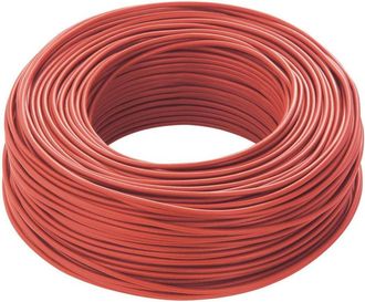 Trade Shop Trade Shop - Cavo Rosso 100 Mt Isolato Unipolare 1 X 2,5 M2 Antifiamma Materiale Elettrico
