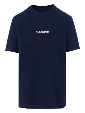 Jil Sander logo-print cotton T-shirt - Blue