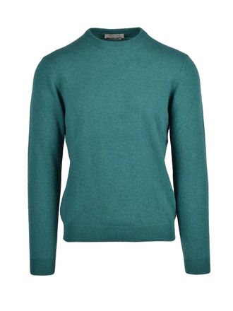 Wool & Co Crew Neck Pullover In Luxurious Cashmere And Wool Blend
