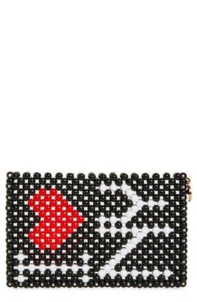 Susan Alexandra I LOVE NY Beaded Card Holder in Black at Nordstrom Rack