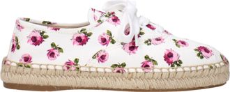 Prada White Fabric Womens Espadrilles