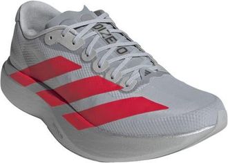 adidas Adizero Evo SL Running Shoe in Silver/red/iron at Nordstrom, Size 11.5