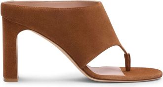Stuart Weitzman Schoenen, Dames, Bruin, 36 EU, Leer, Babette Thong Sandal 85