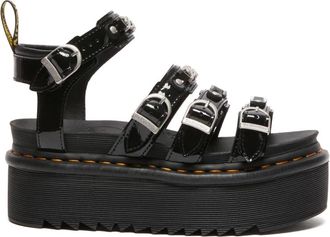 Dr. Martens Blaire II Quad Patent Platform Sandalen - Dames - Sandalen - Zwart - 39 EU - Leer - Schoenen