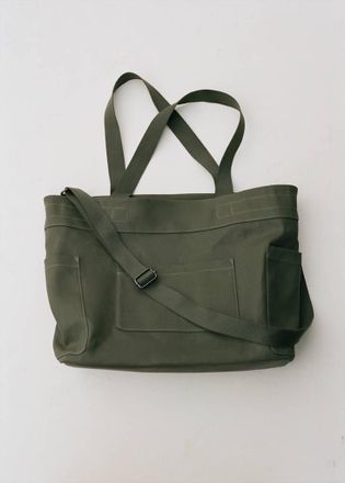 Mango Borsa tote cotone tasche kaki - Uomo - Taglia unica - MANGO MAN