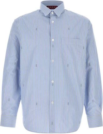 Gucci Light Blue Regular Shirts