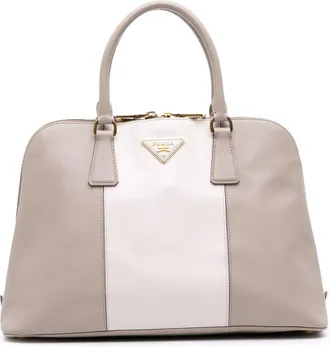 Prada Pre-owned Prada Medium Bicolor Saffiano Lux Promenade Satchel Ladies K3FMH8KJZNAJAWE8