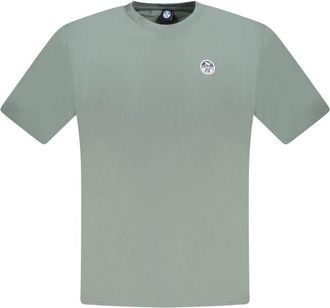 North Sails Mens Crew Neck Tee Short Sleeve - Sage Green Cotton - Size X-Large