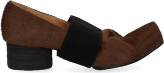 Uma Wang Handgemaakte Overlappende Bandjes Platte Sandalen - Dames - Pumps - Veelkleurig - 35 EU - Leer - Schoenen