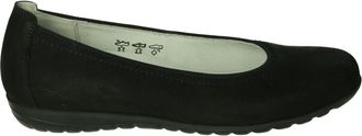 Waldläufer Schoenen, Dames, Zwart, 42 EU, Zwarte ballerinas met uitneembaar voetbed