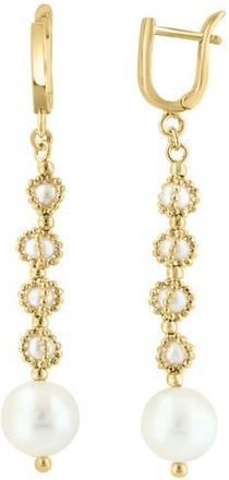 Effy Freshwater Pearl Drop Earrings in White at Nordstrom Rack