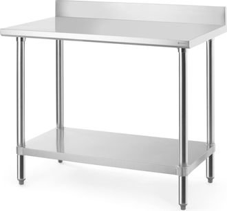 OEM Mesa De Pared Budget Line Con Estante Y Borde Atornillado 100x60x95 Cm