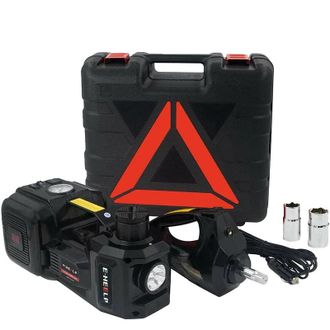 OEM Gato Hidr&aacute;ulico El&eacute;ctrico Para Coche, Con Bomba De Aire Integrada, Color Negro, 155-530 Mm, 5000 Kg