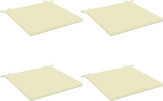 vidaXL Cojines De Asiento De 4 Piezas Soest 4 Uds. 100% Poli&eacute;ster Vidaxl