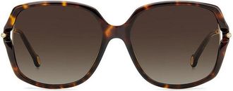Carolina Herrera HER 0132/G/S Asian Fit 086/HA Womens Sunglasses Tortoiseshell Size 58