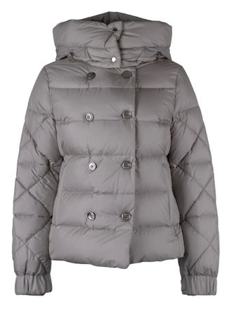 Moorer Collina hooded jacket - Grey
