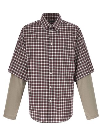 Balenciaga Red Wrong Sleeve Shirt