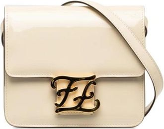 Fendi Pre-owned Leather fendi-bags - Dames - Vintage Schoudertas - Beige - ONE Size - Leer - Vintage