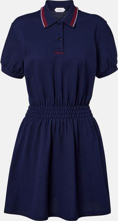Versace Greca cotton piqu&eacute; polo dress