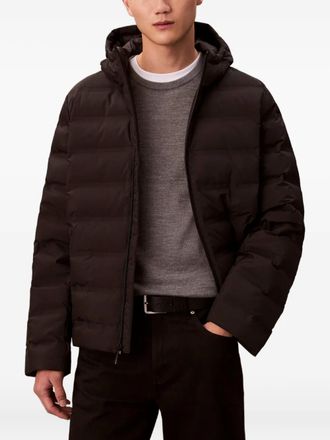 Calvin Klein hooded quilted jacket - men - Polyester - L - Black