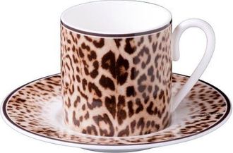 Roberto Cavalli Coffee Cup & Saucer with Luxury Box in Jaguar at Nordstrom