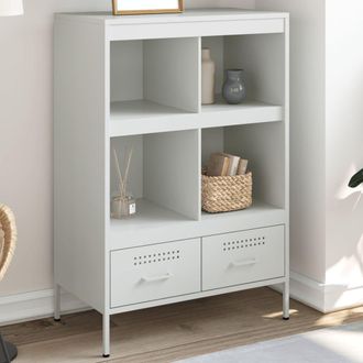 Berkfield Home Highboard White 68x39x101.5 cm Steel