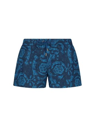 Versace Barocco Swim Shorts - Blue