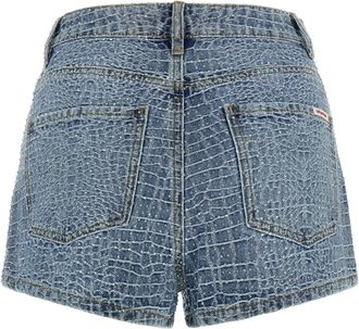 Self Portrait Denim Shorts - Blue