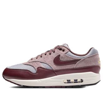 Nike Air Max 1 Essential Premium Cement Grey Burgundy Crush FQ7327-001