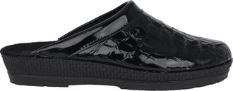 Rohde Zwarte damesklomp - zomercollectie - Dames - Slip ons - Zwart - 42 EU - Leer - Schoenen