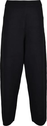 Max Mara Dames, Broeken, Zwart, Maat: XL Leer