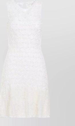 Chlo&eacute; silk cashmere knee-length dress