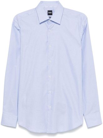 BOSS Joe shirt - men - Elastane/Cotton - 41 - Blue